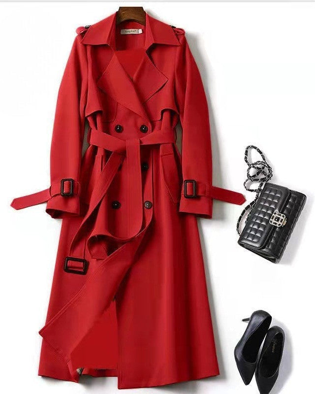 Mélanie | Manteau Long Femme Élégant et Moderne Trench Respirant Automne-Hiver