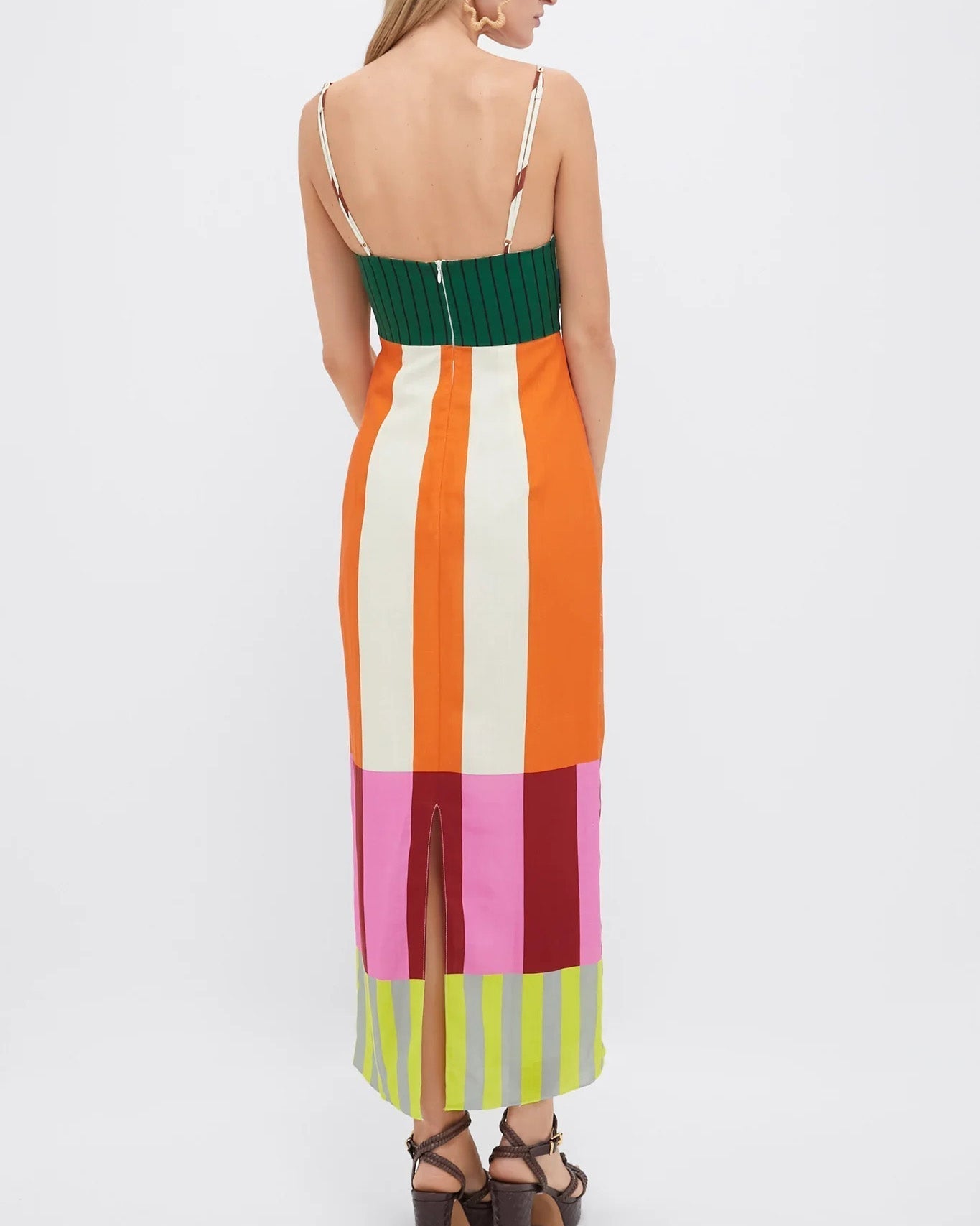 Clara | Robe Longue Femme Été Maxi Colorée à Rayures pour Un Style Unique 3