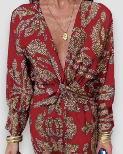 Clara | Robe d'été fluide à manches longues pour femme 6