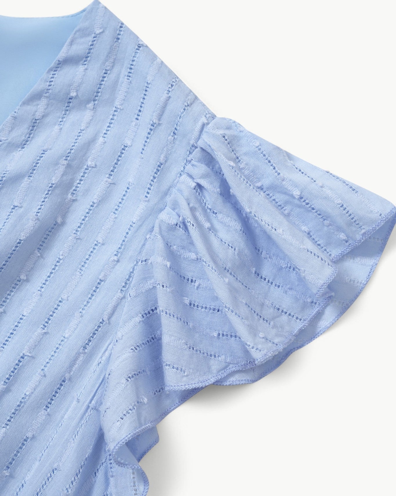 Elodie | Robe Midi Femme Chic à Manches Volantes pour Élégance Estivale 5