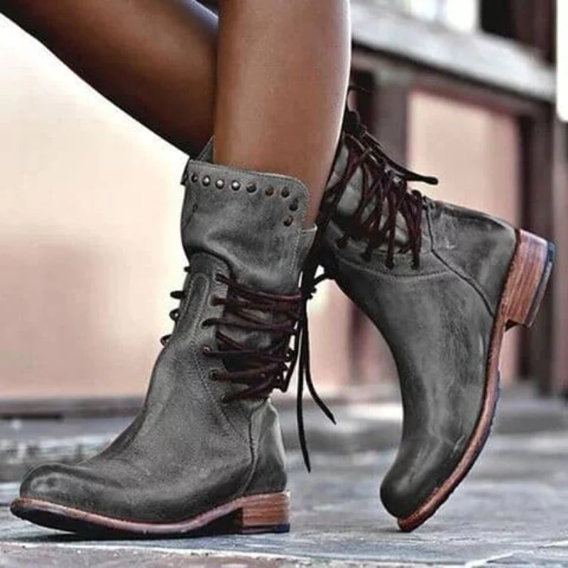 Léa | Bottes Hiver Femme Élégantes et Confortables en Cuir Synthétique 2