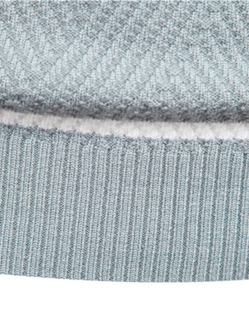 Léa | Élégant Pull Patchwork Long Manches pour Femme Moderne 8