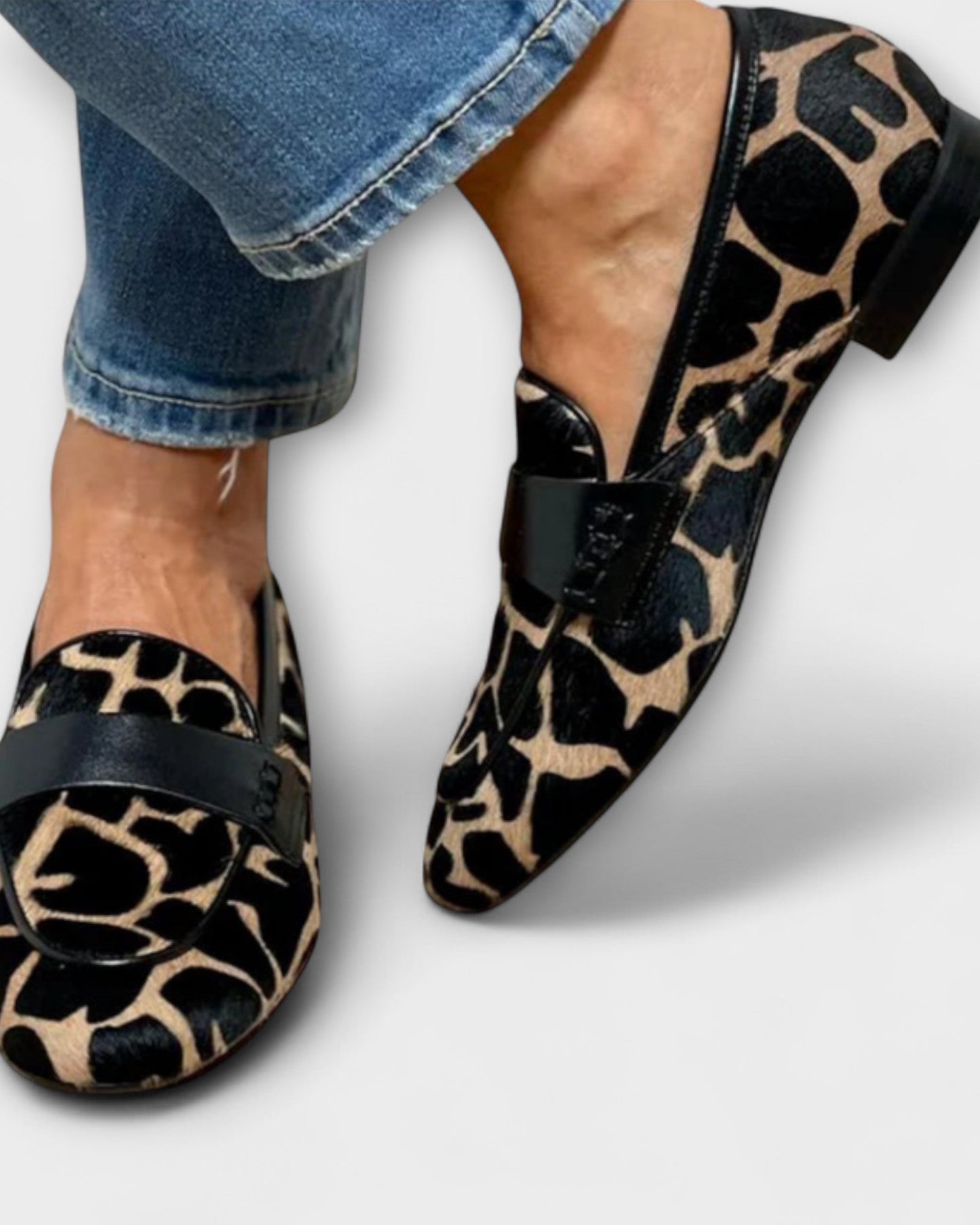 Léa | Mocassins Femmes Élégants en Imprimé Léopard Confortables 1