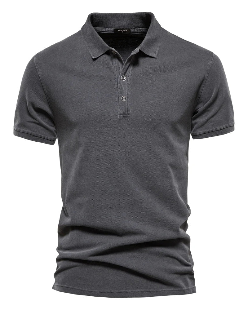 Léo | Polo Homme Classique en Coton à Manches Courtes Élégant 0