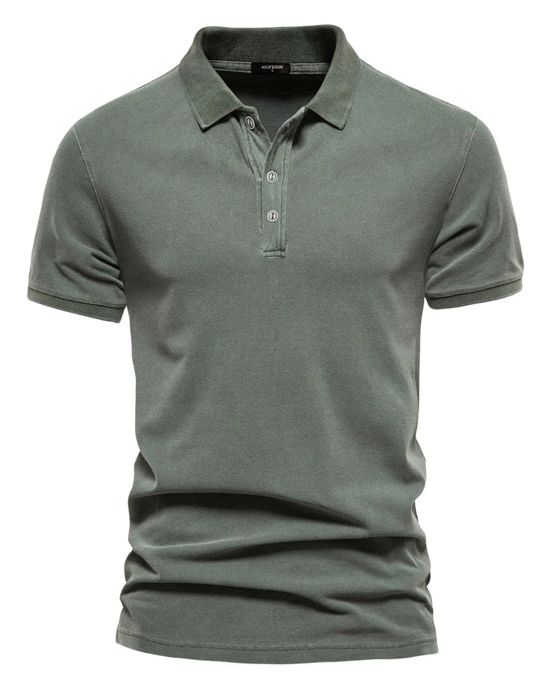 Léo | Polo Homme Classique en Coton à Manches Courtes Élégant 1