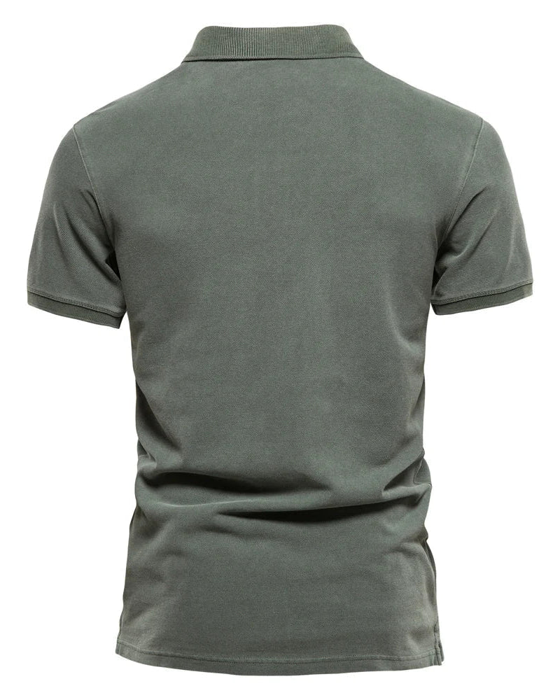 Léo | Polo Homme Classique en Coton à Manches Courtes Élégant 3