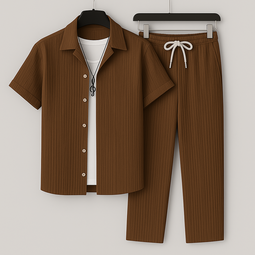 Luca | Ensemble Décontracté en Lin Mélangé pour Homme, Chic et Confortable 3