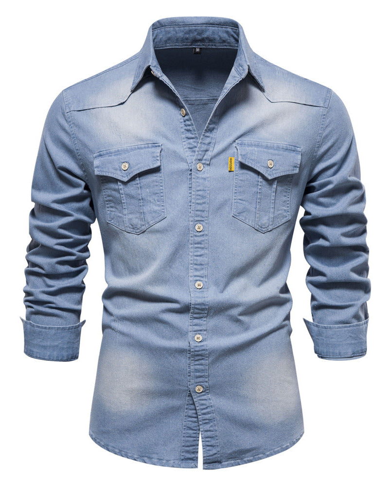 Lucas | Chemise Pour Hommes En Denim Classique Durable Et Confortable 2