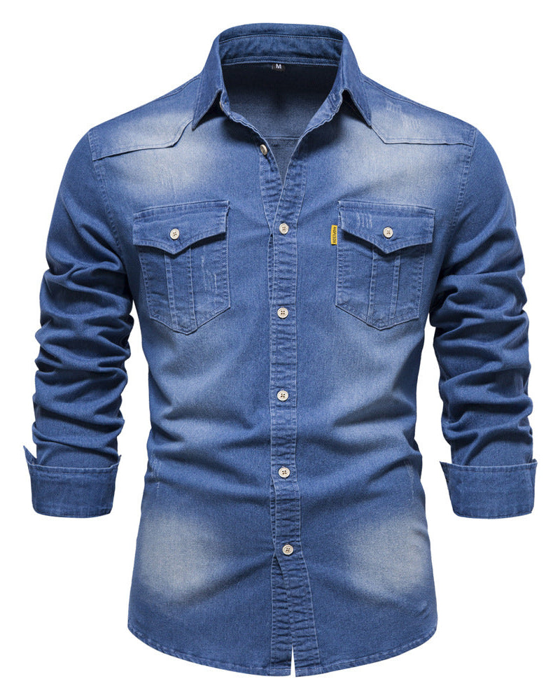 Lucas | Chemise Pour Hommes En Denim Classique Durable Et Confortable 3