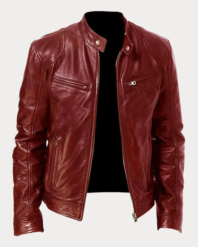 Lucas | Veste en cuir homme élégante pour un style intemporel et décontracté 3
