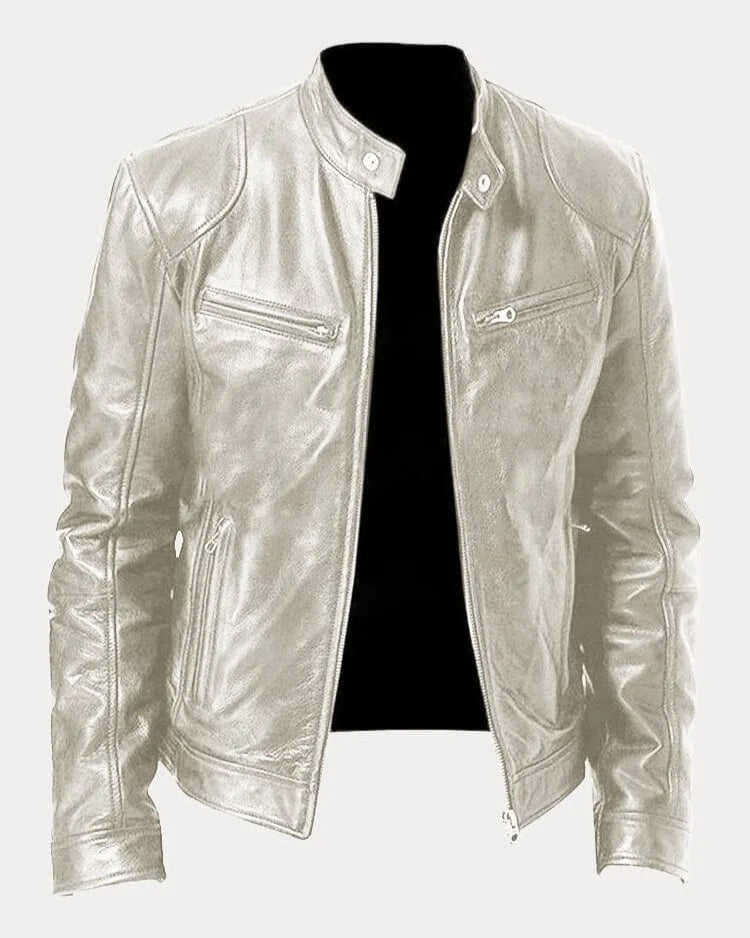 Lucas | Veste en cuir homme élégante pour un style intemporel et décontracté 4