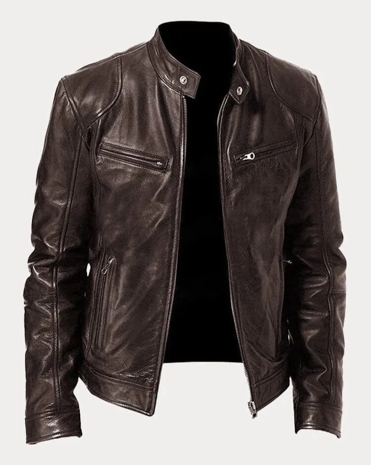 Lucas | Veste en cuir homme élégante pour un style intemporel et décontracté 7