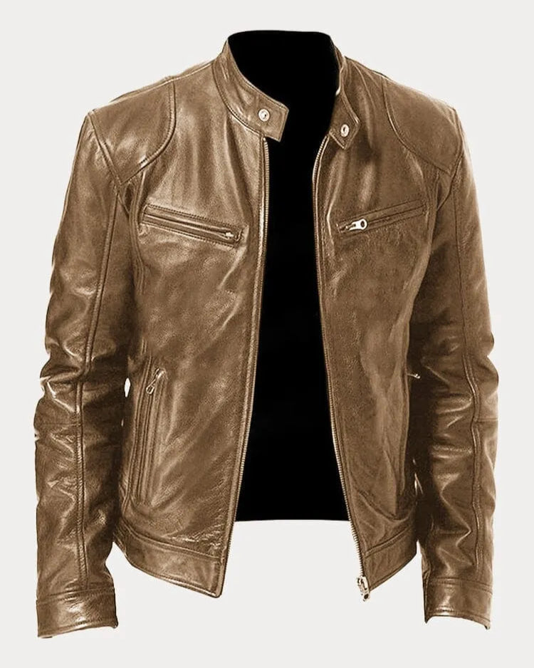 Lucas | Veste en cuir homme élégante pour un style intemporel et décontracté 9