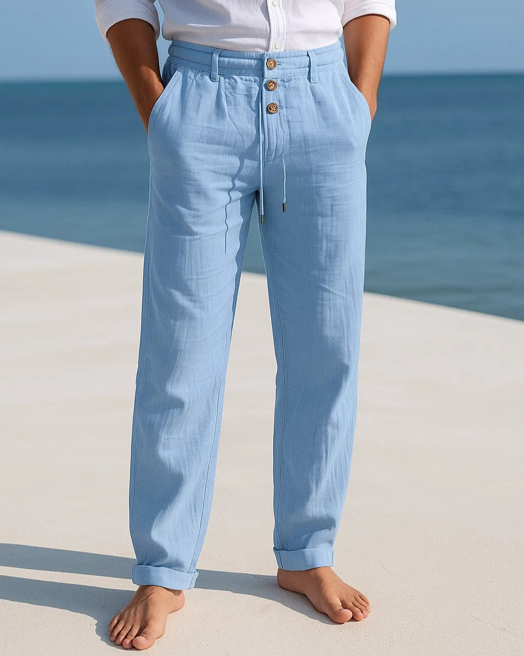 Noah | Pantalon Chino Homme Décontracté en Coton Élégant pour Été 5
