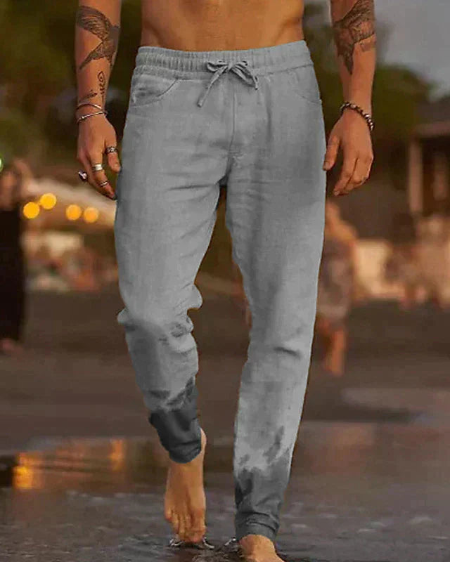 Noah | Pantalon de plage en lin décontracté pour homme élégant et respirant 2