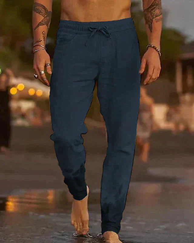 Noah | Pantalon de plage en lin décontracté pour homme élégant et respirant 6