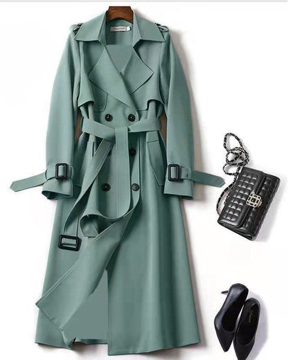 Mélanie | Manteau Long Femme Élégant et Moderne Trench Respirant Automne-Hiver