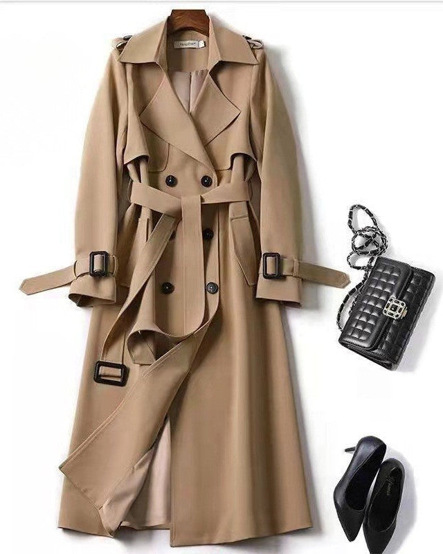 Mélanie | Manteau Long Femme Élégant et Moderne Trench Respirant Automne-Hiver