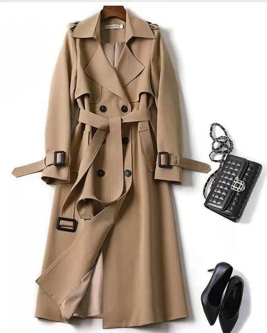 Mélanie | Manteau Long Femme Élégant et Moderne Trench Respirant Automne-Hiver