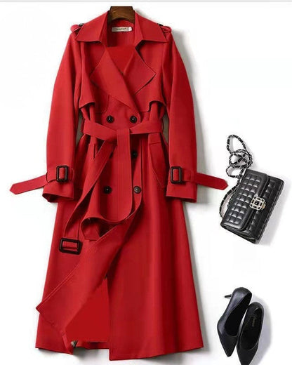 Mélanie | Manteau Long Femme Élégant et Moderne Trench Respirant Automne-Hiver