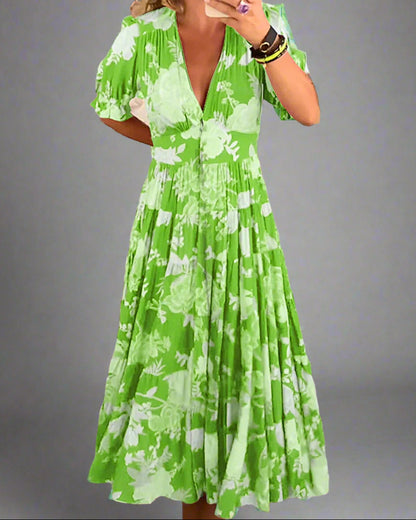 Camille | Robe Longue Femme Fluide à Fleurs Pour Un Été Élégant 3