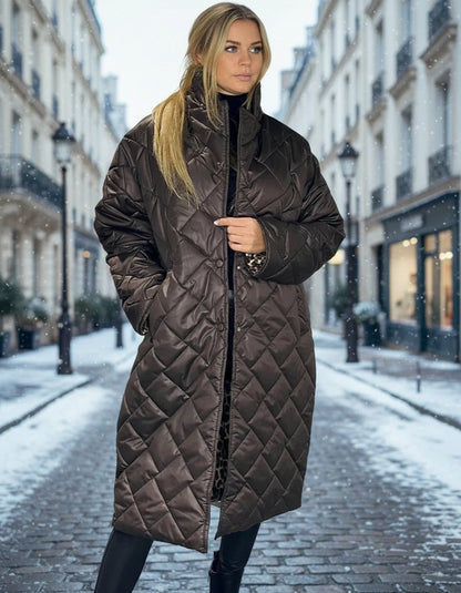 Chloé | Manteau Hiver Femme Élégant en Tissu Léopard Doux et Confortable 3