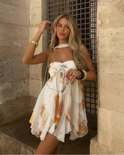 Chloé | Mini-Robe Fluide à Volants Élégante pour Femme 4