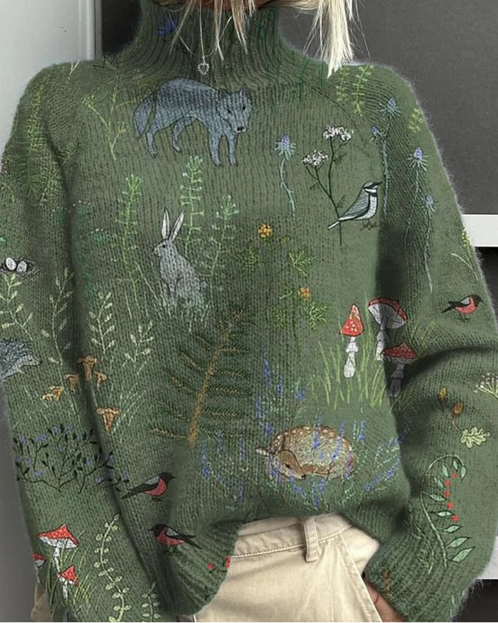 Chloé | Pull Femme Brodé Élégant en Mohair et Laine Mérinos 0