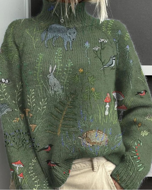 Chloé | Pull Femme Brodé Élégant en Mohair et Laine Mérinos 0