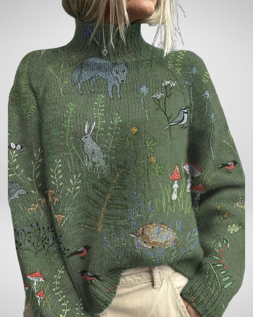 Chloé | Pull Femme Brodé Élégant en Mohair et Laine Mérinos 1