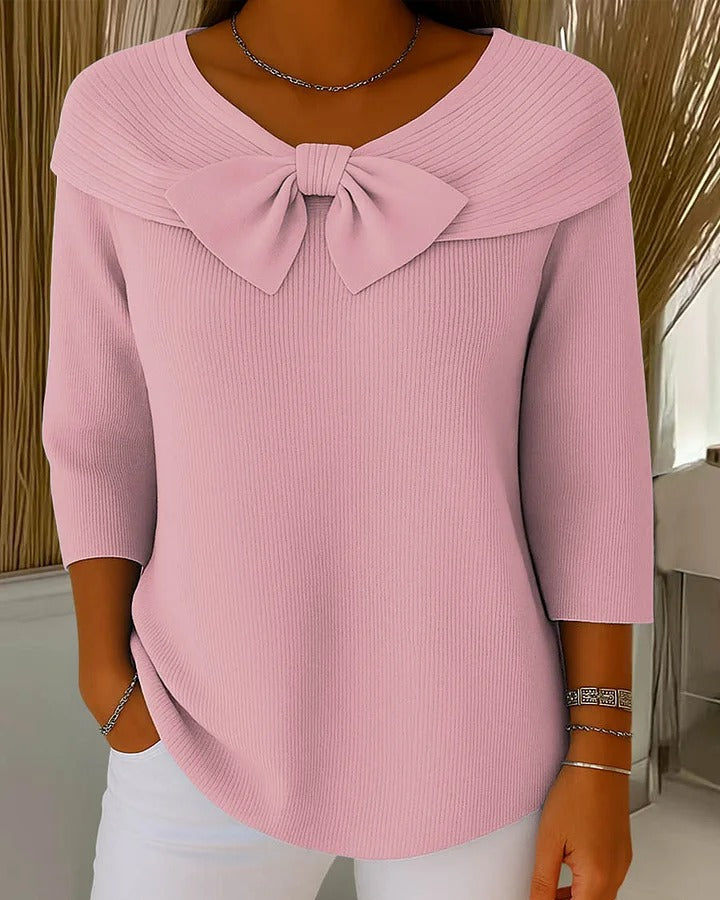 Chloé | Pull Noeud Élégance pour Femme Chic et Confortable 1