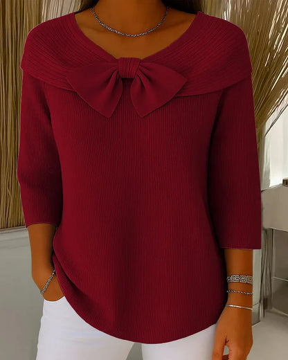 Chloé | Pull Noeud Élégance pour Femme Chic et Confortable 3