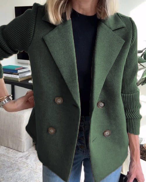 Clara | Blazer Noir Femme Élégant à Manches de Chemise Chic 11