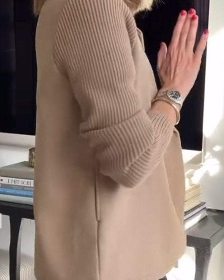 Clara | Blazer Noir Femme Élégant à Manches de Chemise Chic 3