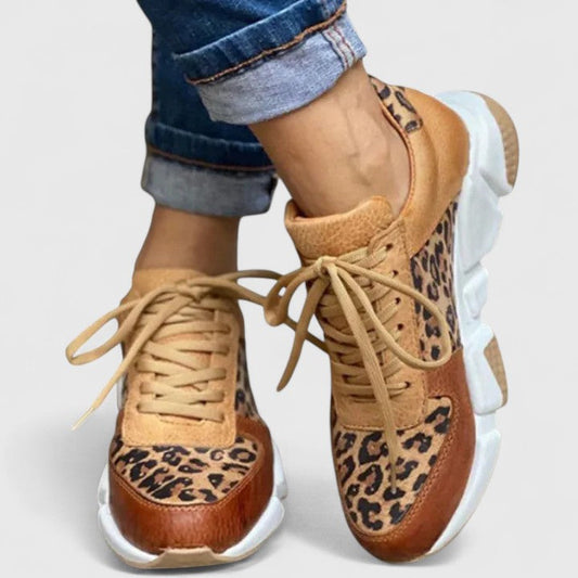 Clara | Chaussures de sport élégantes pour femmes avec imprimé léopard 0