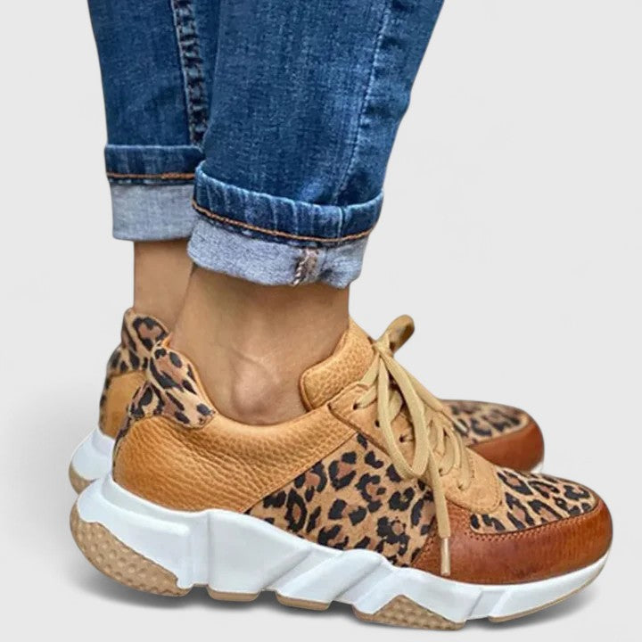 Clara | Chaussures de sport élégantes pour femmes avec imprimé léopard 1