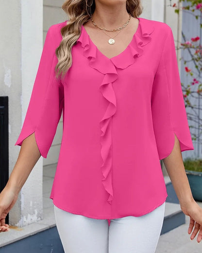 Clara | Élégante Blouse Femme Blanche Décontractée pour Un Look Chic 4