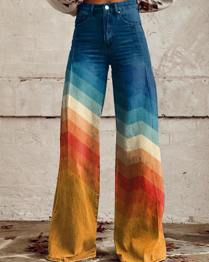 Clara | Jean Large Femme Bohème Confortable et Élégant 6