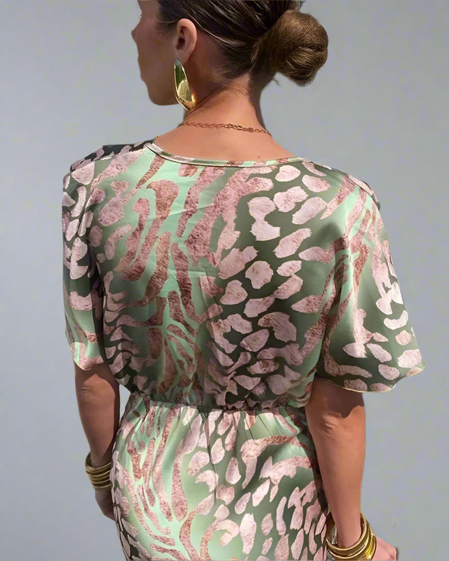 Clara | Robe Longue Élégante à Décolleté Croisé pour Femme 4