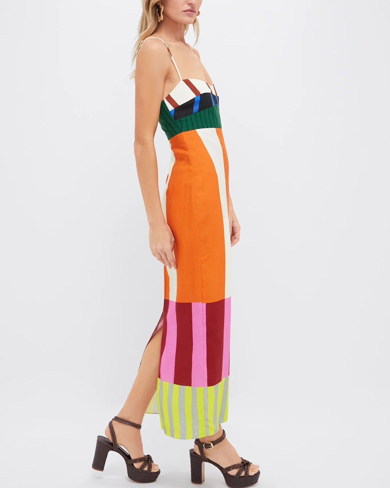Clara | Robe Longue Femme Été Maxi Colorée à Rayures pour Un Style Unique 2
