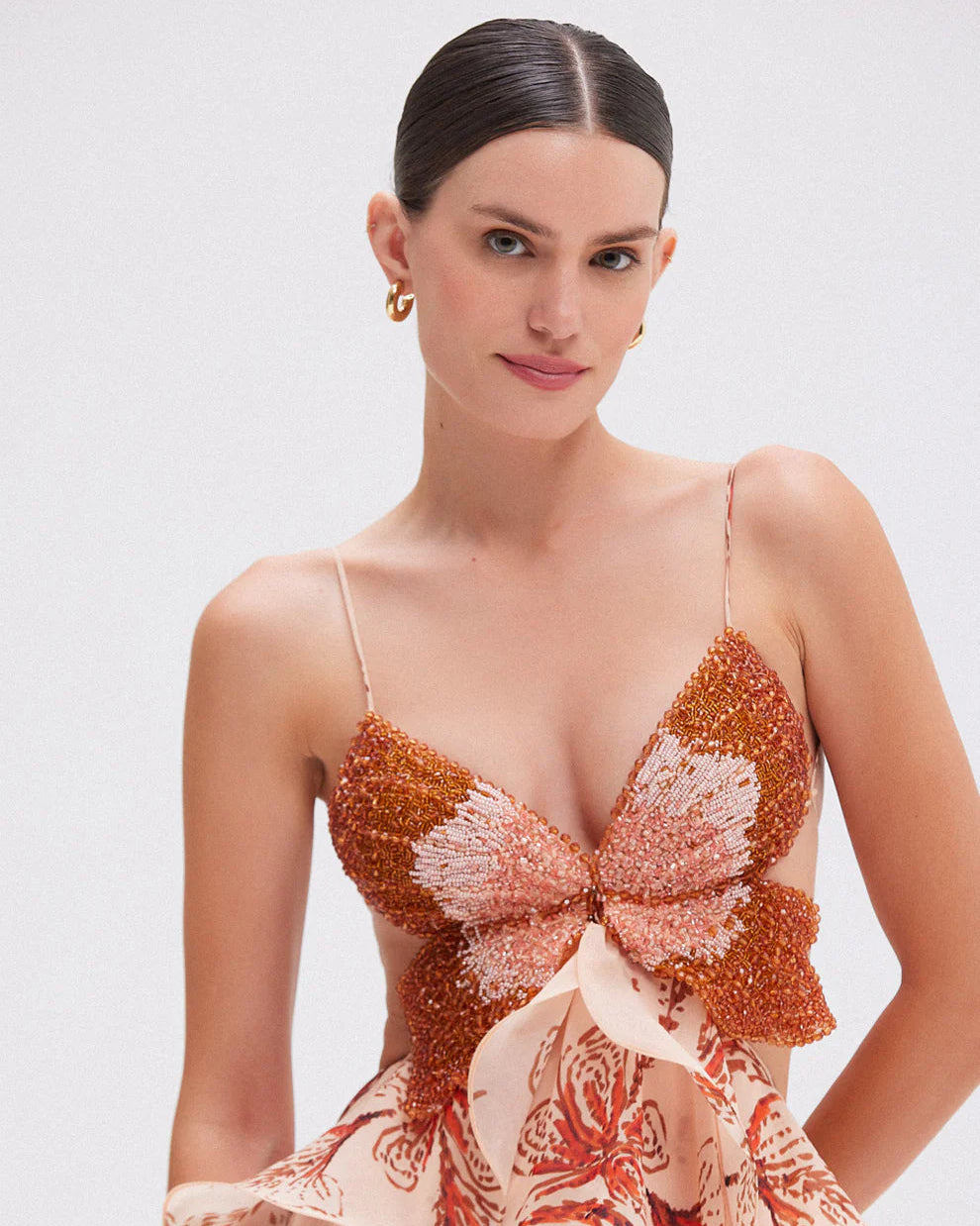 Clara | Robe Longue Femme Éthérée à Volants pour Soirée Élégante 2