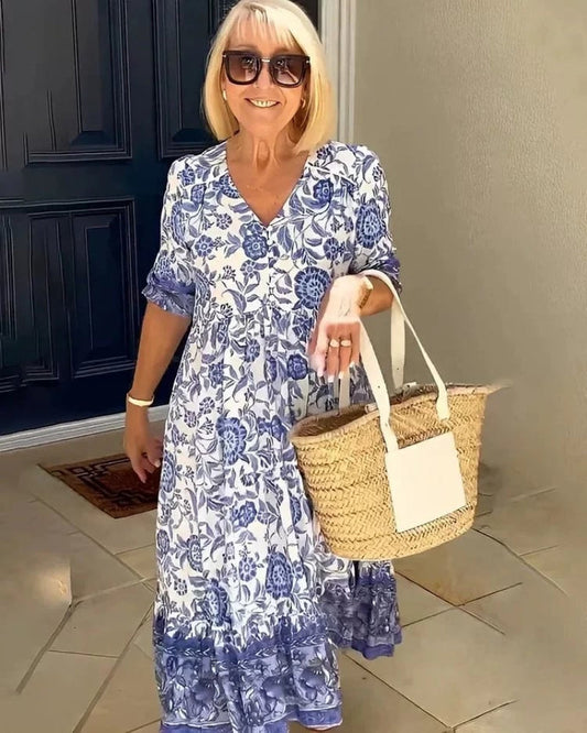 Clara | Robe Midi Fluide Décontractée pour Femme 0