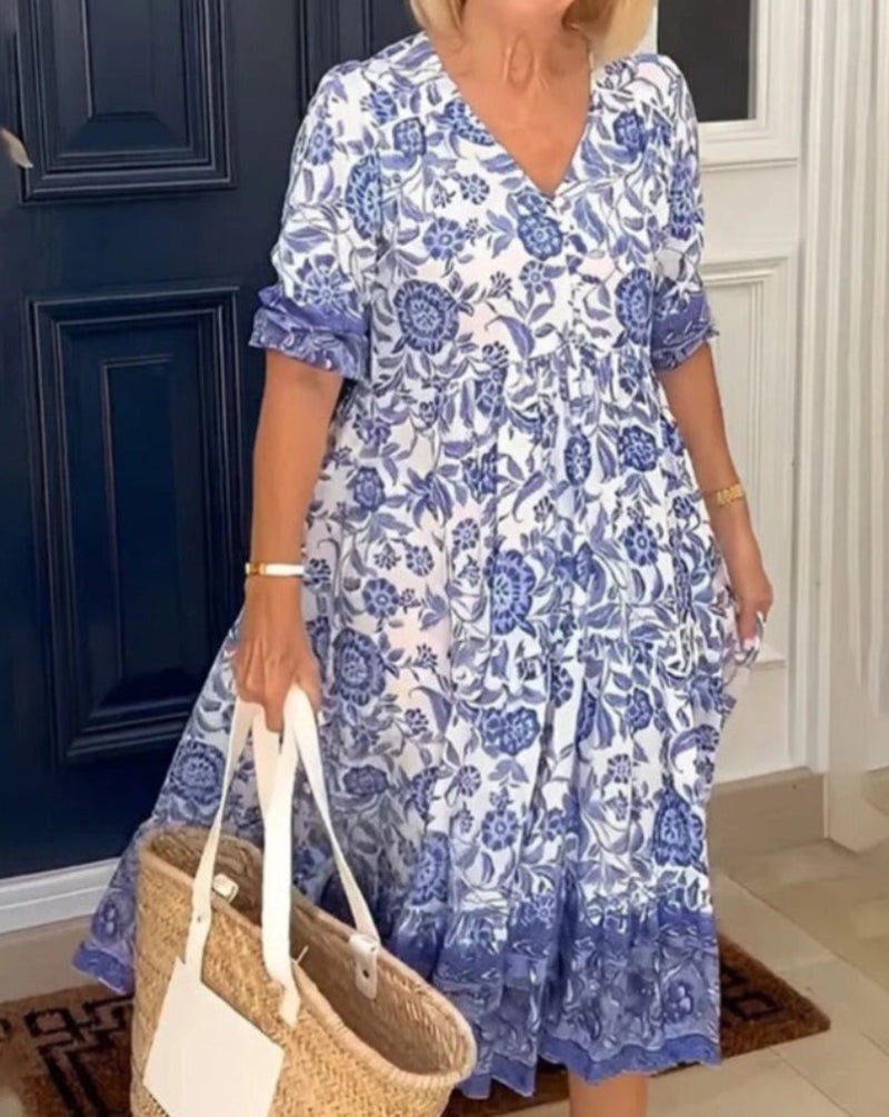 Clara | Robe Midi Fluide Décontractée pour Femme 2