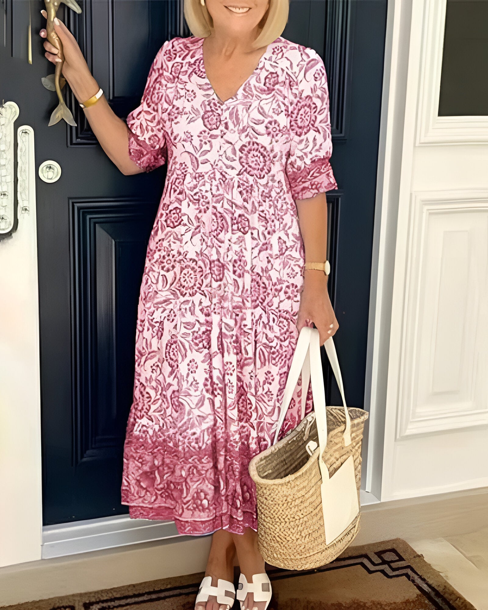 Clara | Robe Midi Fluide Décontractée pour Femme 5