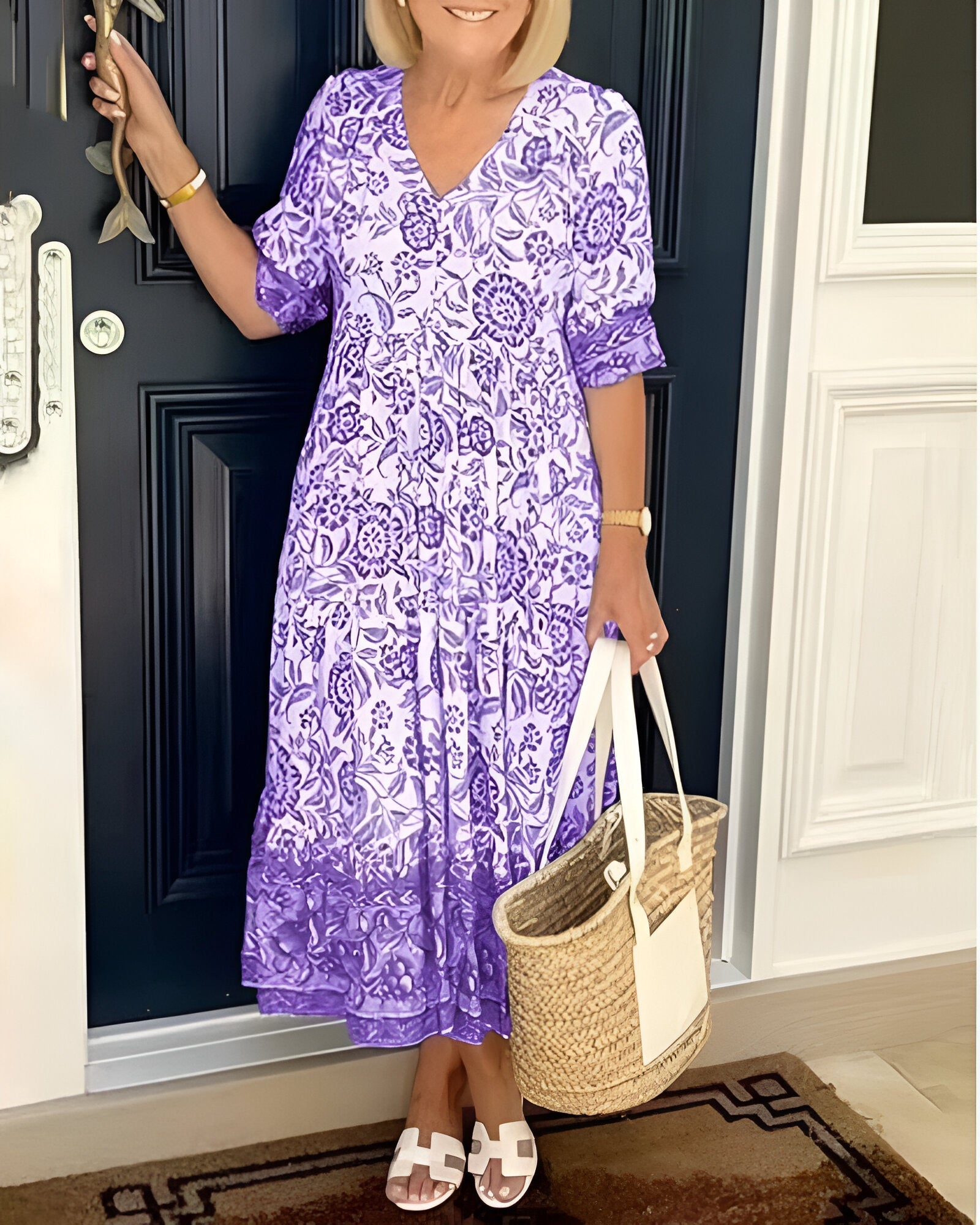 Clara | Robe Midi Fluide Décontractée pour Femme 6