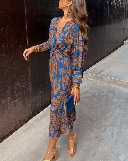 Clara | Robe d'été fluide à manches longues pour femme 0