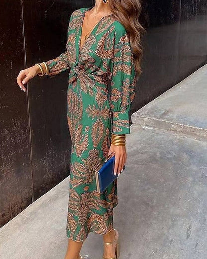 Clara | Robe d'été fluide à manches longues pour femme 1