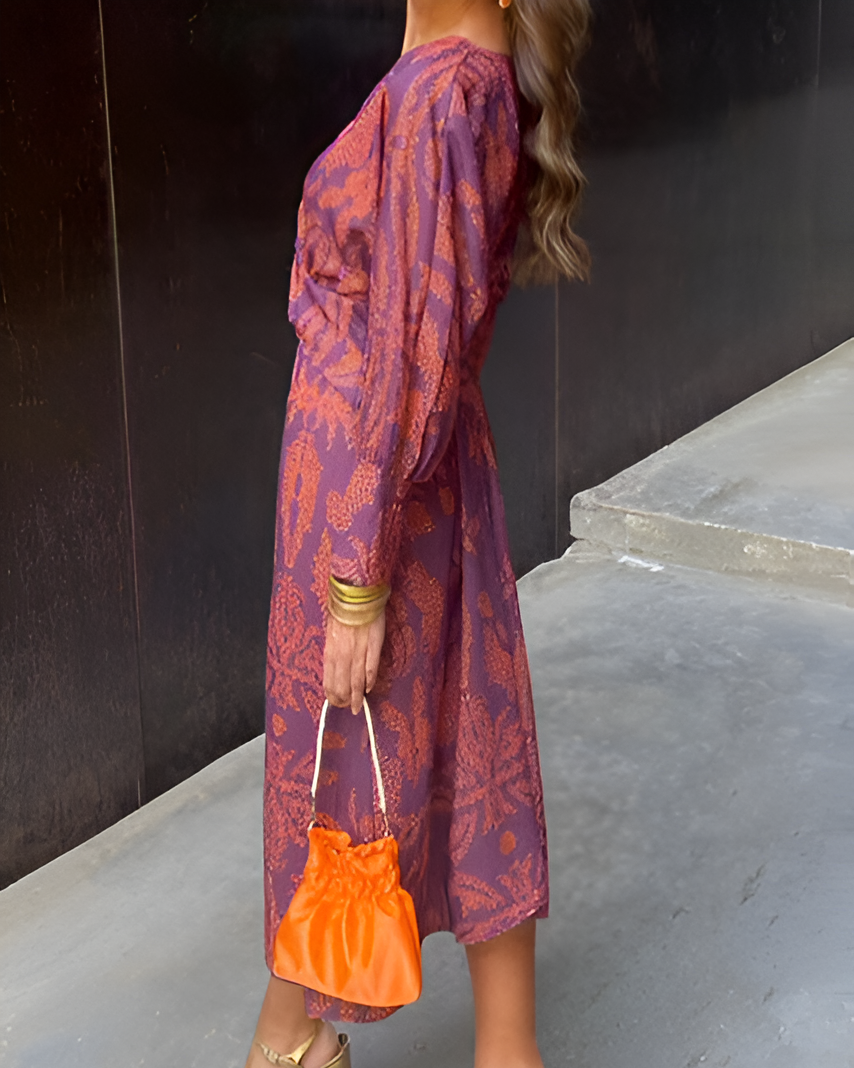 Clara | Robe d'été fluide à manches longues pour femme 3