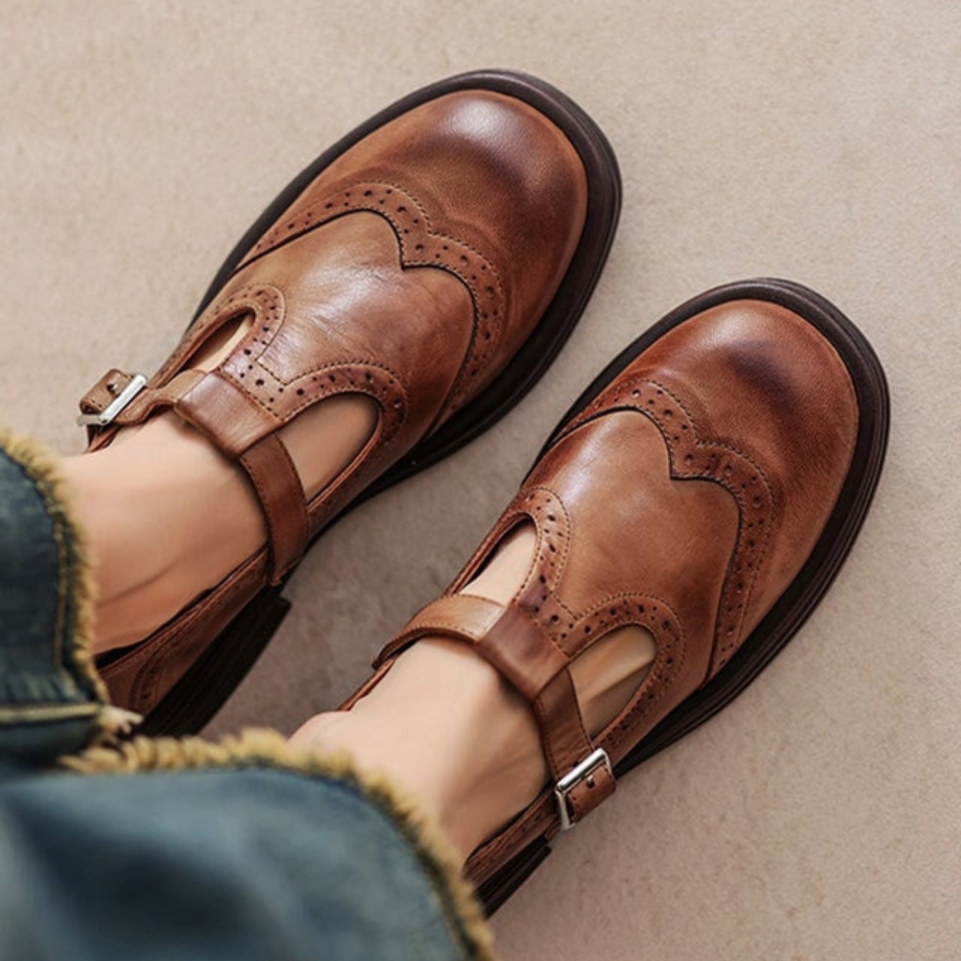 Clara | Sandales Femme Élégantes en Cuir Confortables pour Été 0