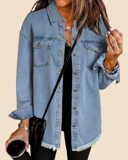 Clara | Veste En Jean Femme Décontractée Pour Un Style Intemporel 2